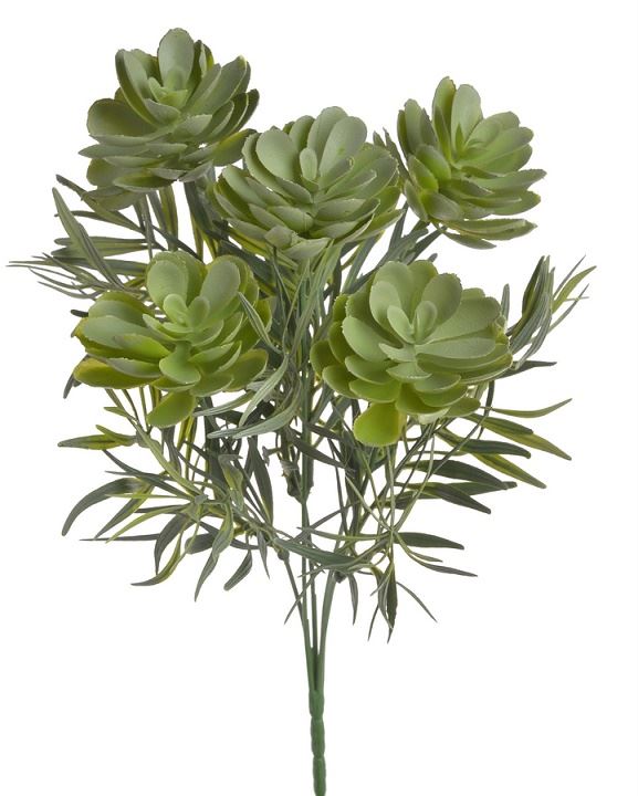 SUKULENT  BUKIET 5 GAŁĄZEK 31CM LT GREEN