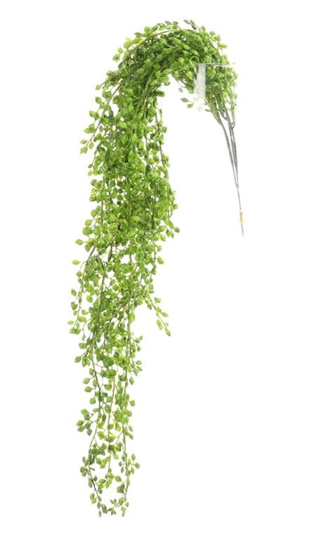 ROŚLINA SZTUCZNA ZWIS SENECIO x3 75CM GREEN