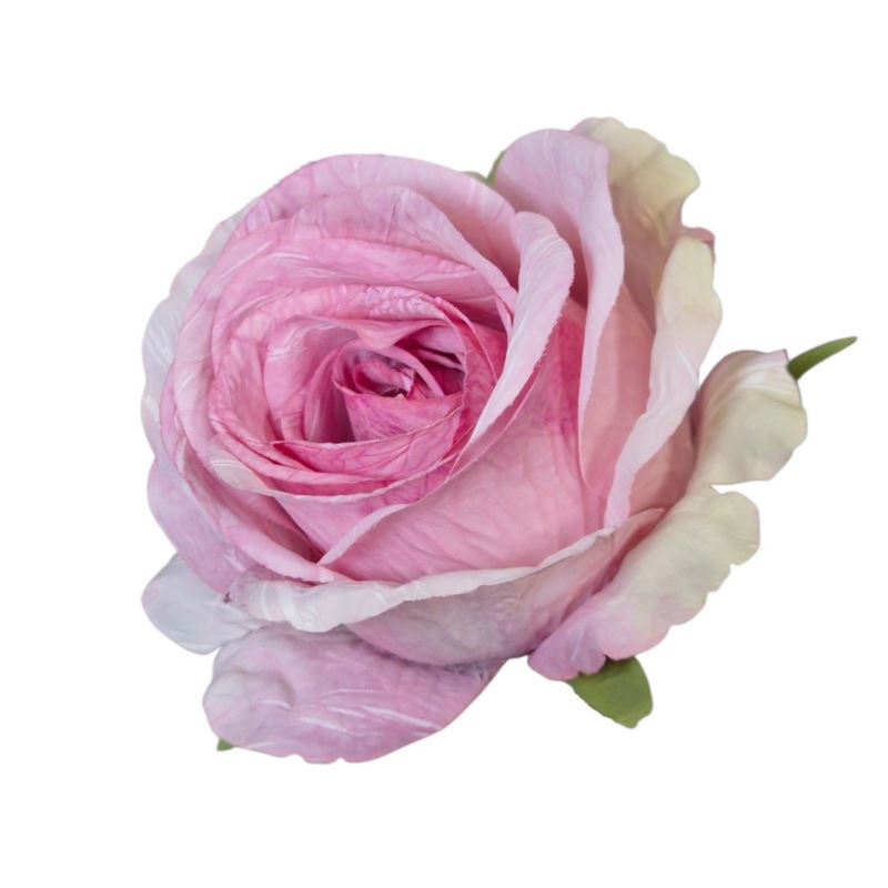 RÓŻA GŁÓWKA VINTAGE 8CM OLD MAUVE PINK
