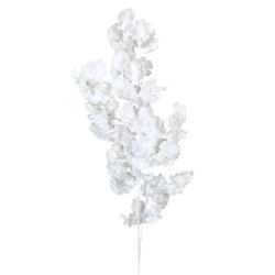 GAŁĄZKA KWITNĄCA WIŚNIA 97CM BIAŁA NA BIAŁYM WHITE