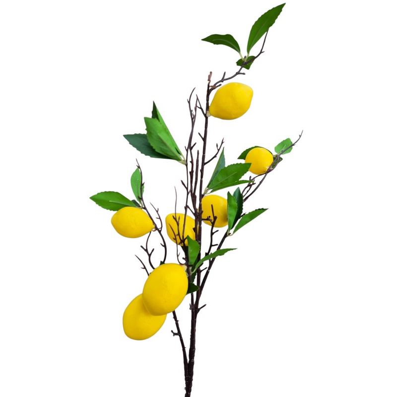 CYTRYNA GAŁĄZKA OWOCE POŁYSK 92CM YELLOW
