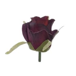 RÓŻA GŁÓWKA PĄK 4,5CM TAJ1031 BURGUNDY