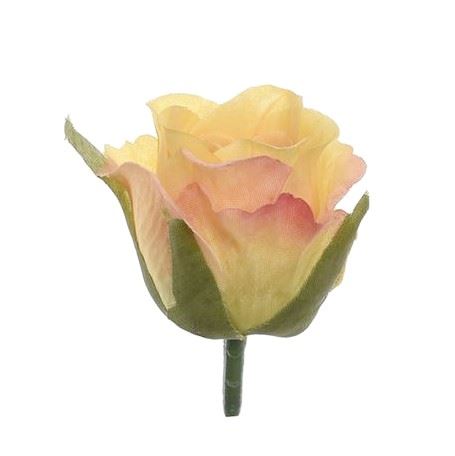 RÓŻA GŁÓWKA PĄK 4,5CM TAJ1031 YELLOW