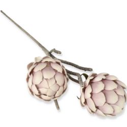 PROTEA PIANKA 2 KWIATY 100CM POWDER MAUVE PINK