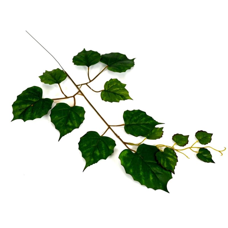LIŚĆ LESZCZYNA GAŁĄZKA POJEDYNCZA 52CM GREEN
