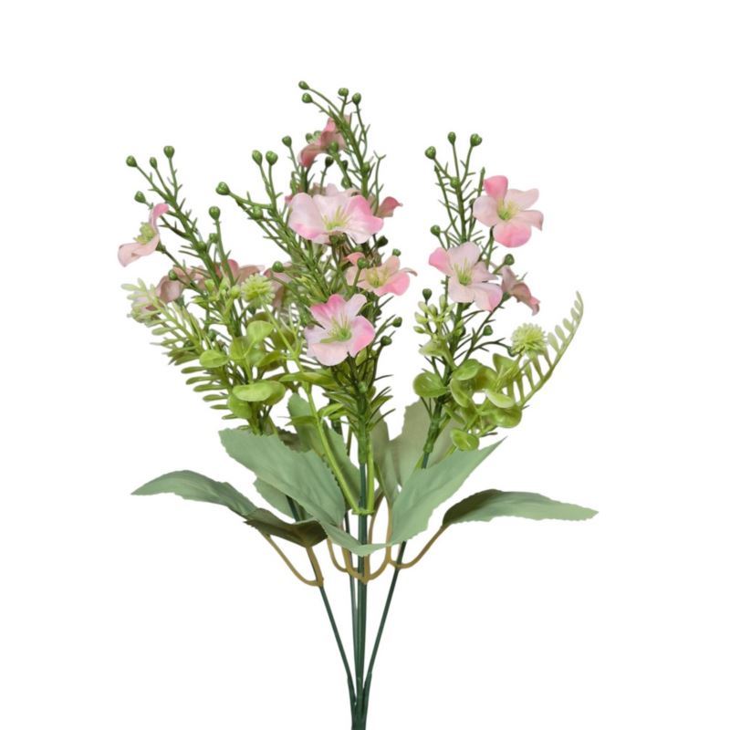 KWITNĄCE KWIATY POLNE BUKIET 35CM PINK