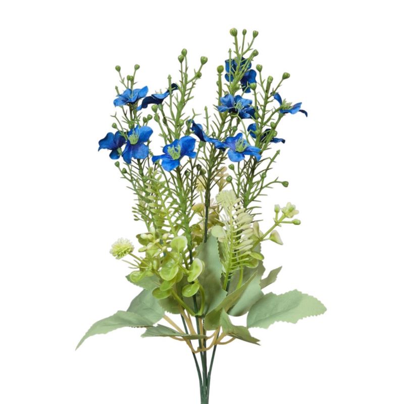 KWITNĄCE KWIATY POLNE BUKIET 35CM BLUE