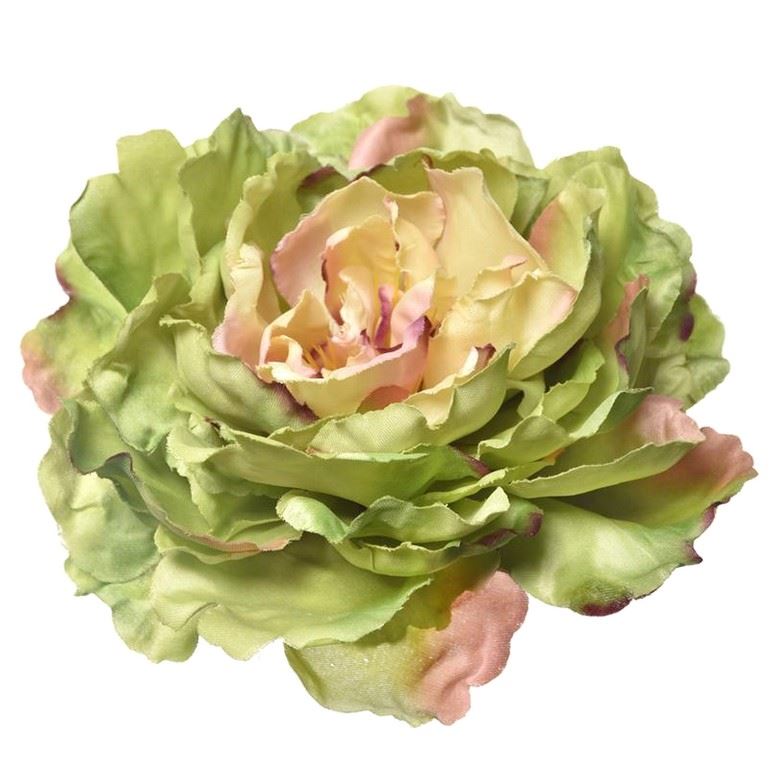 PEONIA GŁOWA 17CM ART060 GREEN EDGE BURGUNDY