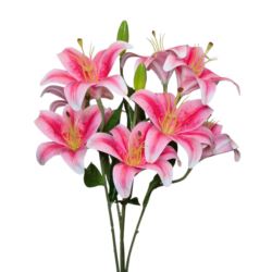 LILIA BUKIET 50CM SOFT TOUCH PINK