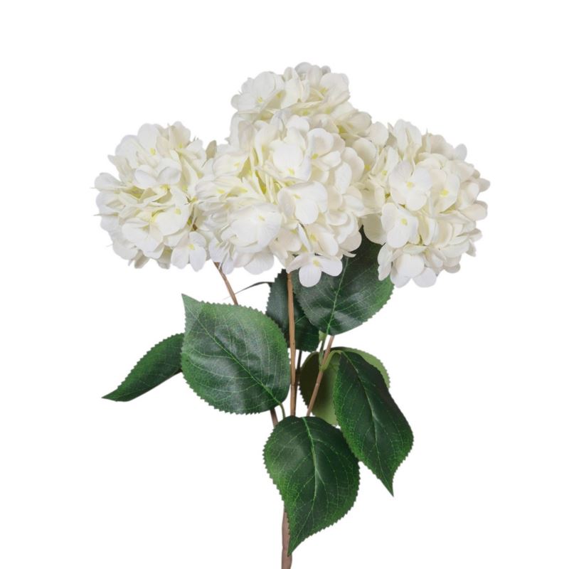 HORTENSJA BUKIET 5-KWIATOWY 40CM WHITE