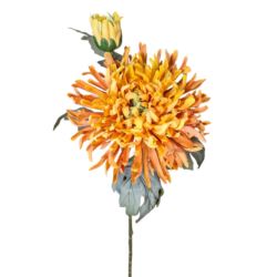 CHRYZANTEMA PŁASKA GAŁĄZKA KWIAT+PĄK 78CM YL OR