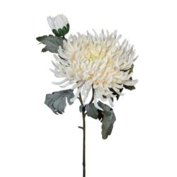 CHRYZANTEMA PŁASKA GAŁĄZKA KWIAT+PĄK 78CM WH CRM